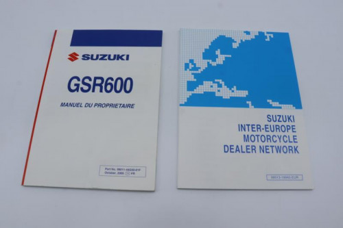 Manuel d'utilisation SUZUKI 600 GSR 2006 - 2011