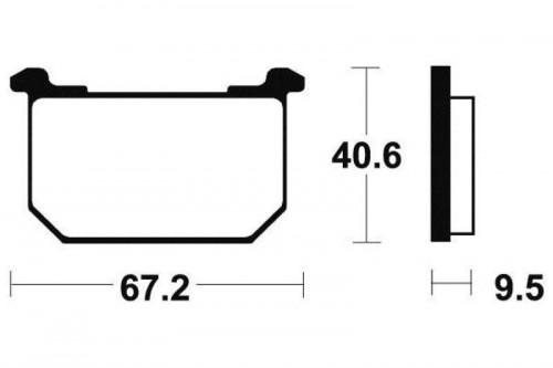 Plaquettes de frein arriere KAWASAKI GPZ 750 1981-1982