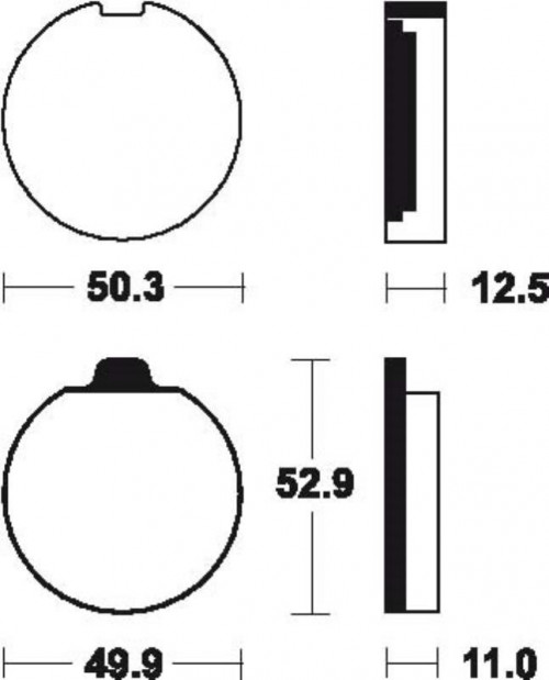 Plaquettes de frein avant SUZUKI GS 750 1977-1978