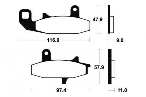 Plaquettes de frein avant SUZUKI DR 650 RS 1990-1991