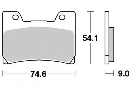 Plaquettes de frein avant YAMAHA V-MAX 1200 1993-2007