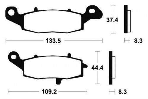 Plaquettes de frein avant KAWASAKI ER-6 650 2006-2008 N