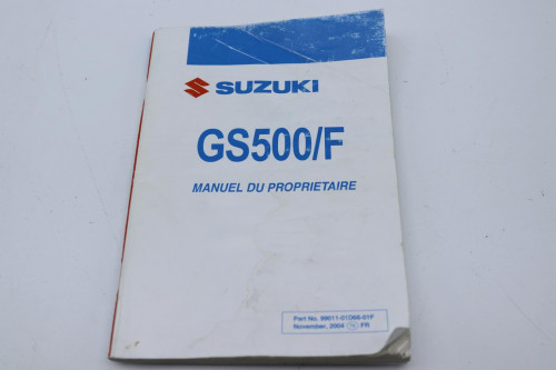 Manuel d'utilisation SUZUKI 500 GSF 2004 - 2007